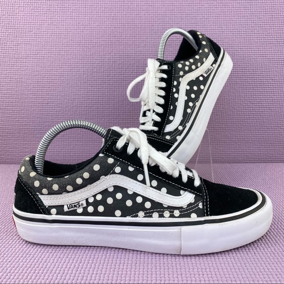 Vans Other - Vans X Baker Old Skool Pro Dillon Polka Dot Sneakers Black White Mens 7 500714
